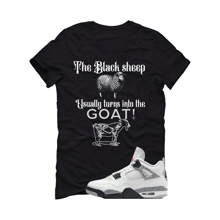 Air Jordan 4 White Cement Black T-Shirt (the black sheep usually turns into the GOAT!)| illcurrency