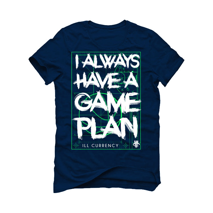 Hugo Covarrubias Molina’s Air Jordan 3 “Doernbecher”| ILLCURRENCY Navy Blue T-Shirt (Game Plan)