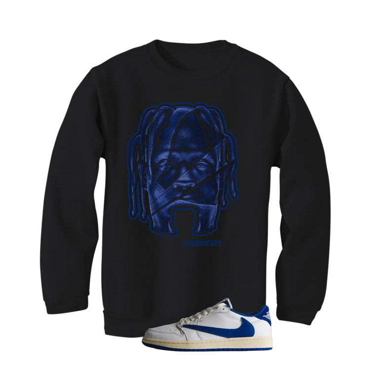Travis Scott x Fragment x Air Jordan 1 Low OG 2025 Matching T-Shirt, Sweatshirts & Hoodies Black T-Shirt (Travis Land)| illcurrency