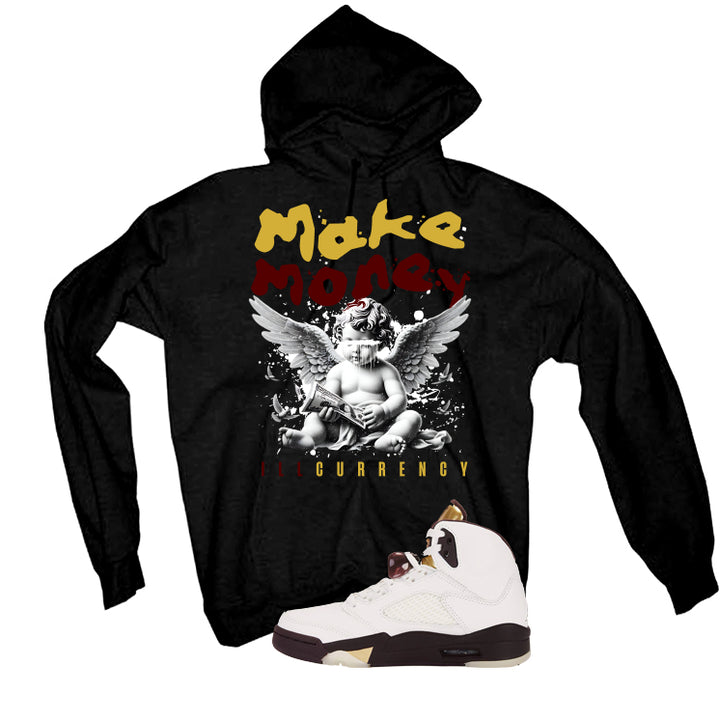 Air Jordan 5 Earth/Metallic Gold Black T-Shirt (Make Money)| illcurrency