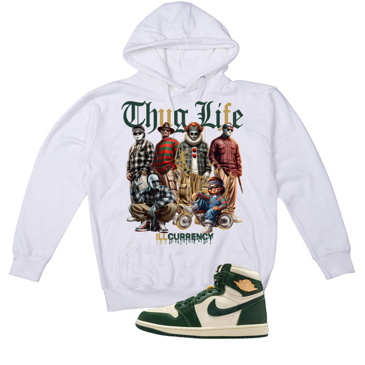Air Jordan 1 High OG WMNS Fir Matching T-Shirt, Sweatshirts & Hoodies White T-Shirt (Thug Life Halloween)| illcurrency