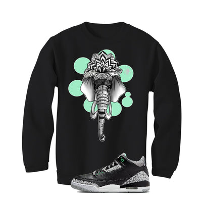 Air Jordan 3 “Green Glow” | illcurrency Black T-Shirt (Elephant)
