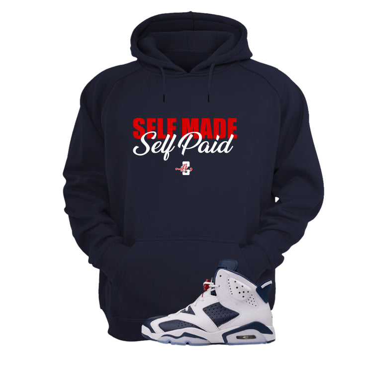 Air Jordan 6 Olympic Navy Blue T-Shirt (Self Made Self Paid)| illcurrency