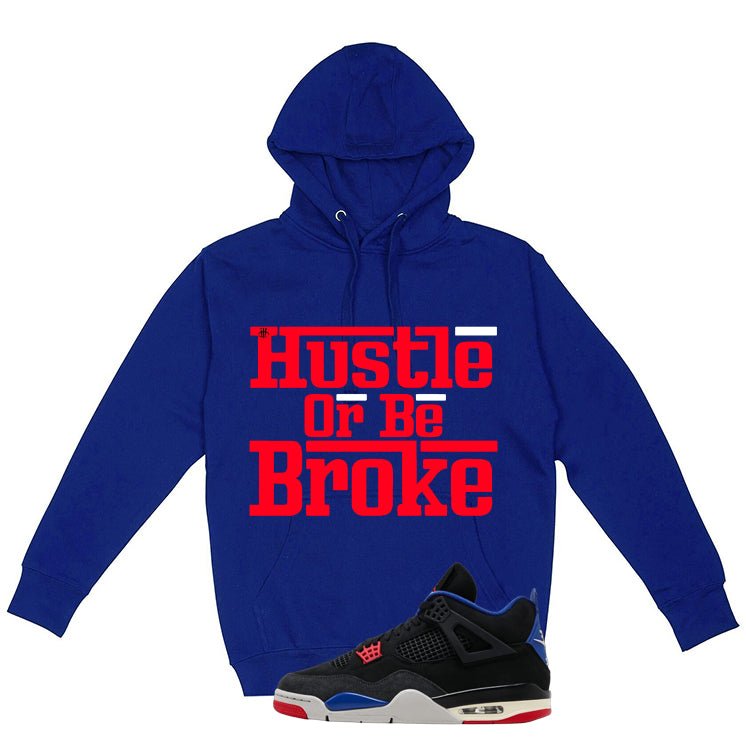 Air Jordan 4 Rare Air Royal Blue T-Shirt (Hustle Or Be Broke)| illcurrency