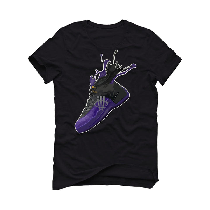 Air Jordan 12 Field Purple - Black T-Shirt (SPLASH 12)