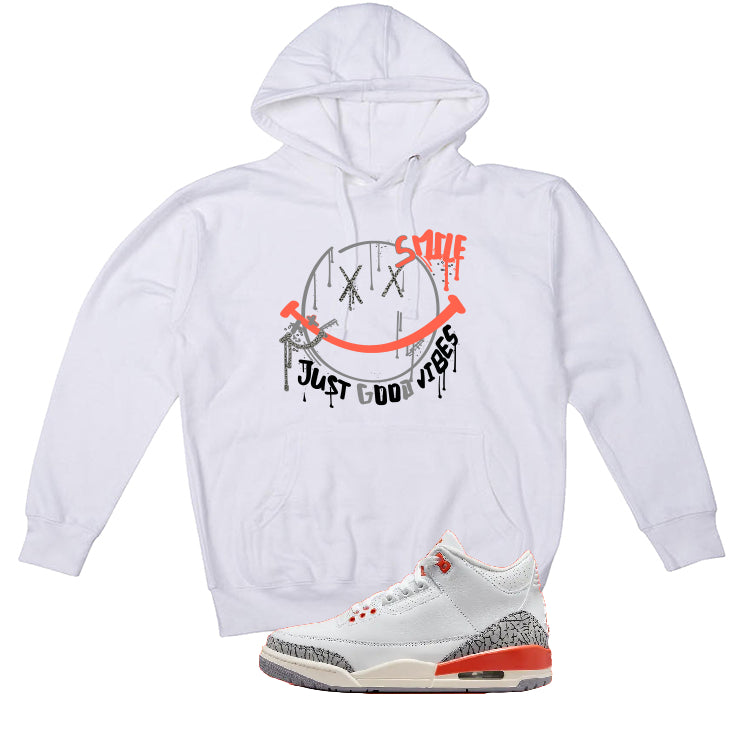 Air Jordan 3 WMNS “Georgia Peach” | illcurrency White T-Shirt (Smile)