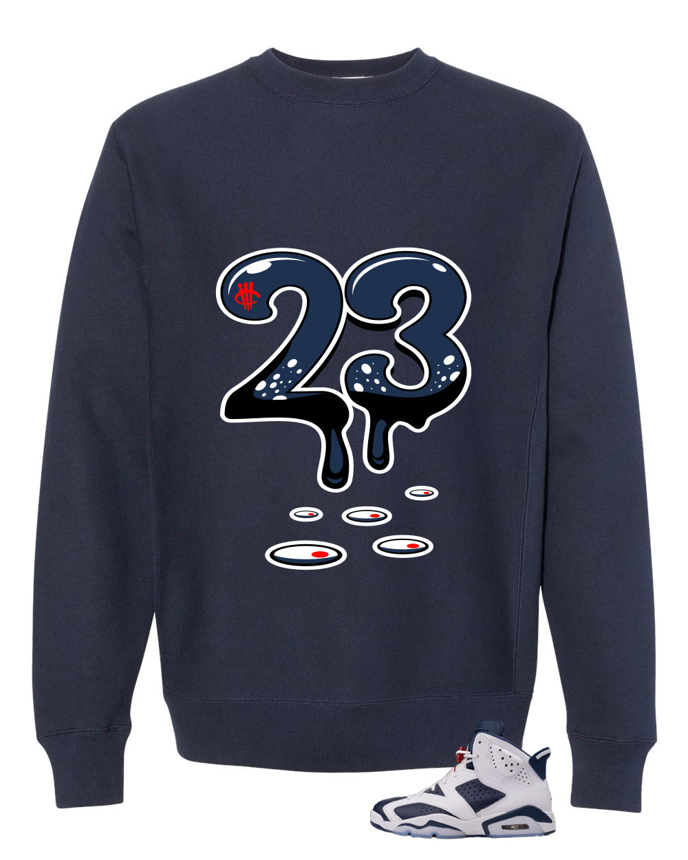 Air Jordan 6 Olympic  | illcrrency Navy Blue T-Shirt (23)| illcurrency