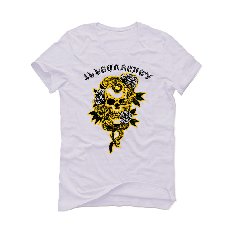 Air Jordan 6 Yellow Ochre | illcurrency White T-Shirt (Skeleton Rose)