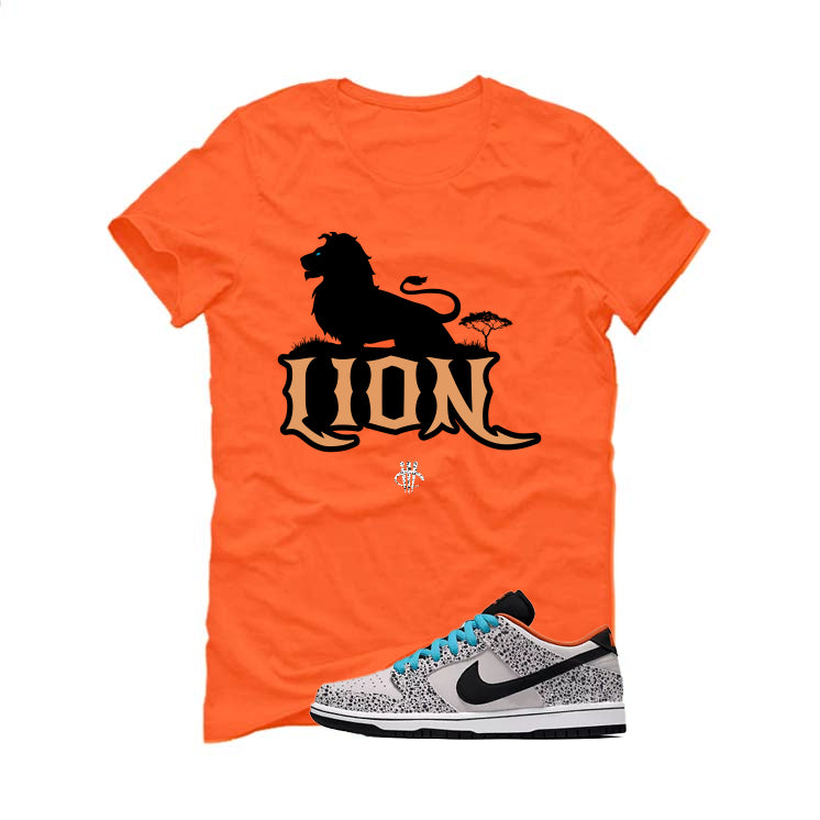 Nike SB Dunk Low Safari Olympics Orange T-Shirt (Lion)| illcurrency