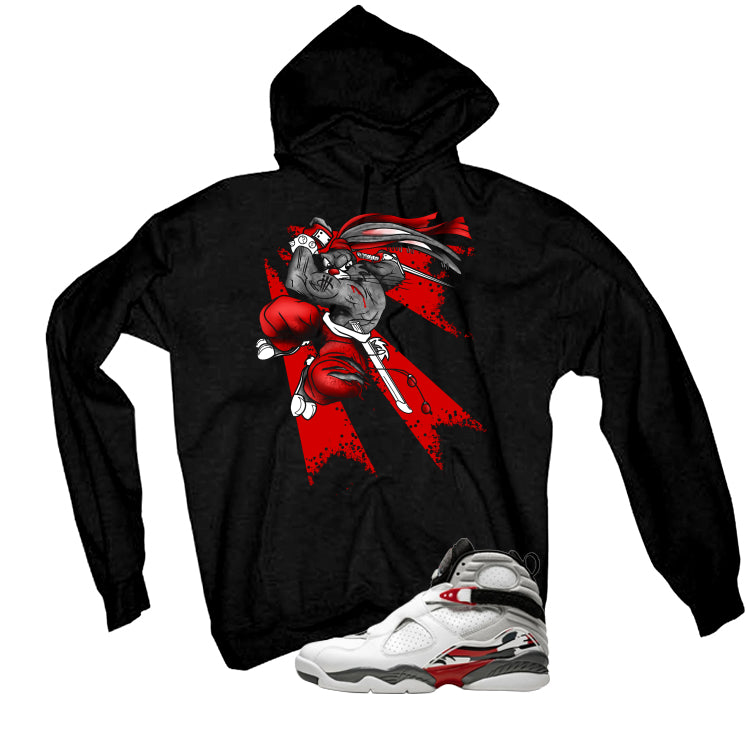 Air Jordan 8 Bugs Bunny Matching T-Shirt, Sweatshirts & Hoodies Black T-Shirt (Bugs)| illcurrency