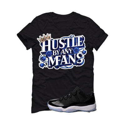 Air Jordan 11 Low Space Jam Black T-Shirt (Hustle By Any Means)| illcurrency