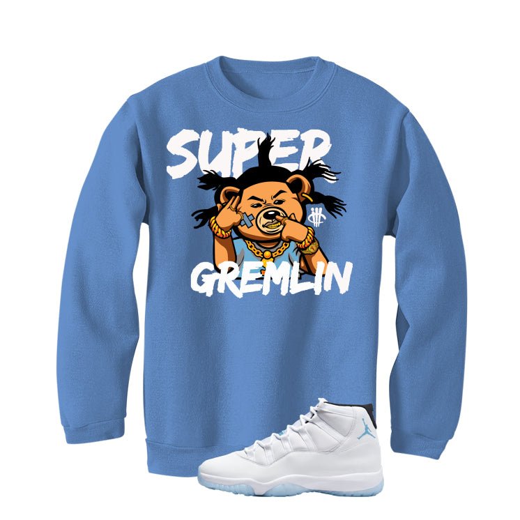 Air Jordan 11 Legend Blue Carolina Blue T-Shirt (Super Gremlin)| illcurrency