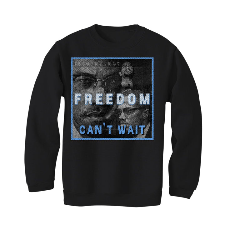 Air Jordan 1 "UNC Toe" | illcurrency Black T-Shirt (FREEDOM)