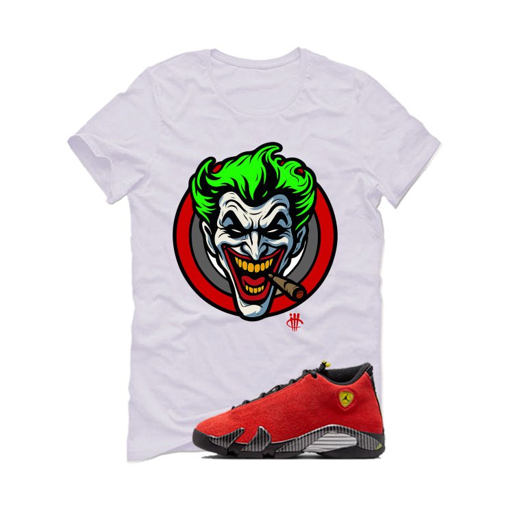 Air Jordan 14 Ferrari White T-Shirt (Joke The Joker)| illcurrency