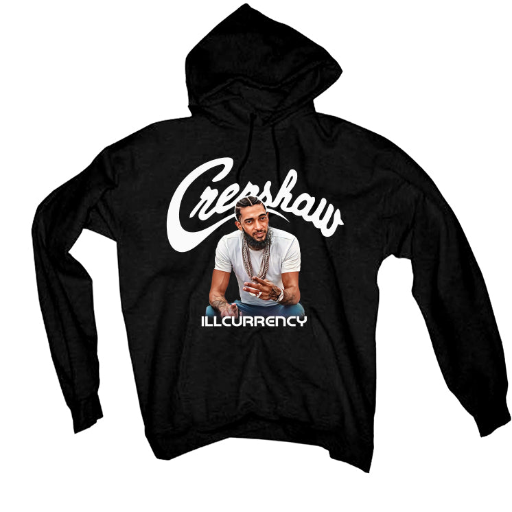 Air Jordan 4 Black Cat Matching T-Shirt, Sweatshirts & Hoodies Black T-Shirt (Crenshaw)| illcurrency