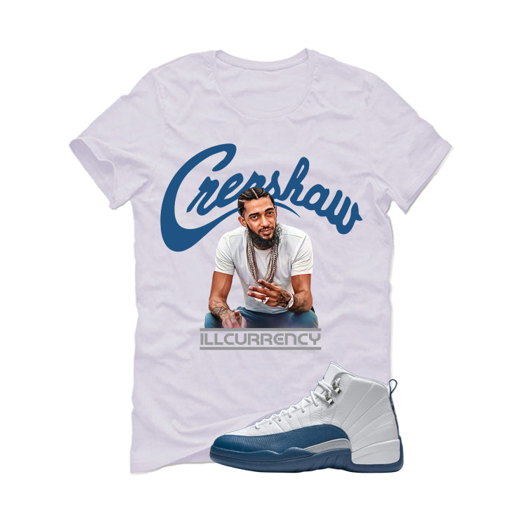 Air Jordan 12 French Blue White T-Shirt (Crenshaw)| illcurrency