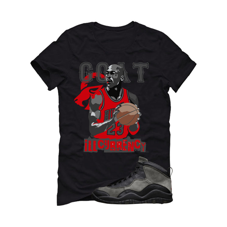 Air Jordan 10 Shadow Matching T-Shirt, Sweatshirts & Hoodies Black T-Shirt (MJ GOAT)| illcurrency