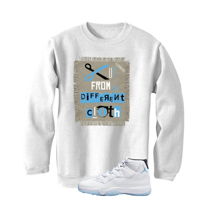 Air Jordan 11 Legend Blue White T-Shirt (Cut from a different cloth)| illcurrency