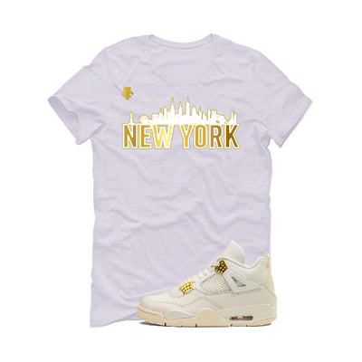 Air Jordan 4 WMNS “Metallic Gold” | illcurrency White T-Shirt (New York)