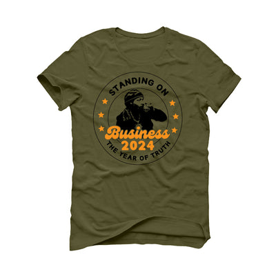 Air Jordan 5 “Olive” | illcurrency Military Green T-Shirt (Standing On Business)
