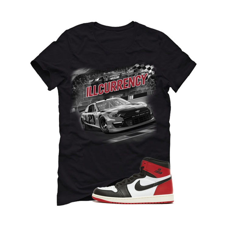 Air Jordan 1 High OG Black Toe Reimagined Black T-Shirt (Raceway)| illcurrency