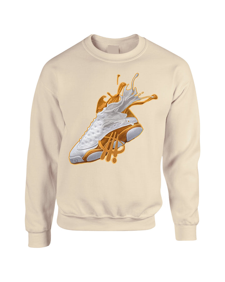 Air Jordan 13 “Wheat” | illcurrency Tan T-Shirt (SPLASH 13)