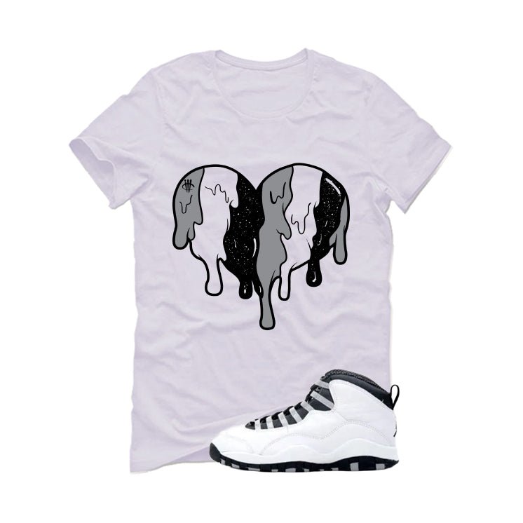 Air Jordan 10 OG Steel White T-Shirt (Heart)| illcurrency