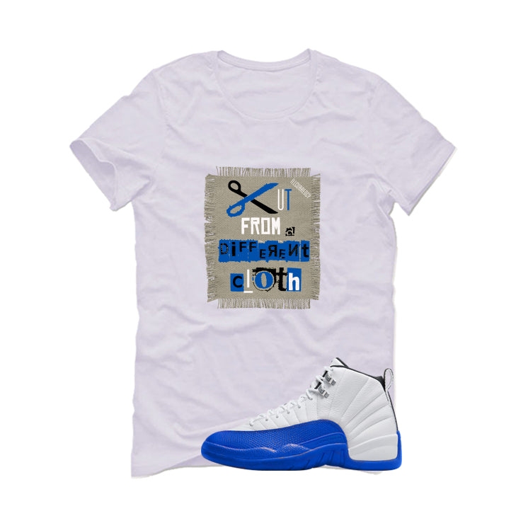 Air Jordan 12 Blueberry White T-Shirt (Cut from a different cloth)| illcurrency