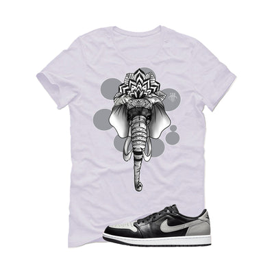 Air Jordan 1 Low OG Shadow White T-Shirt (Elephant)