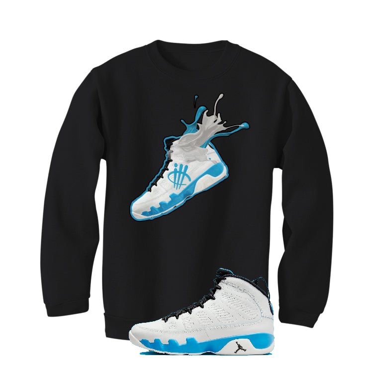Air Jordan 9 “Powder Blue” | illcurrency Black T-Shirt (SPLASH 9)