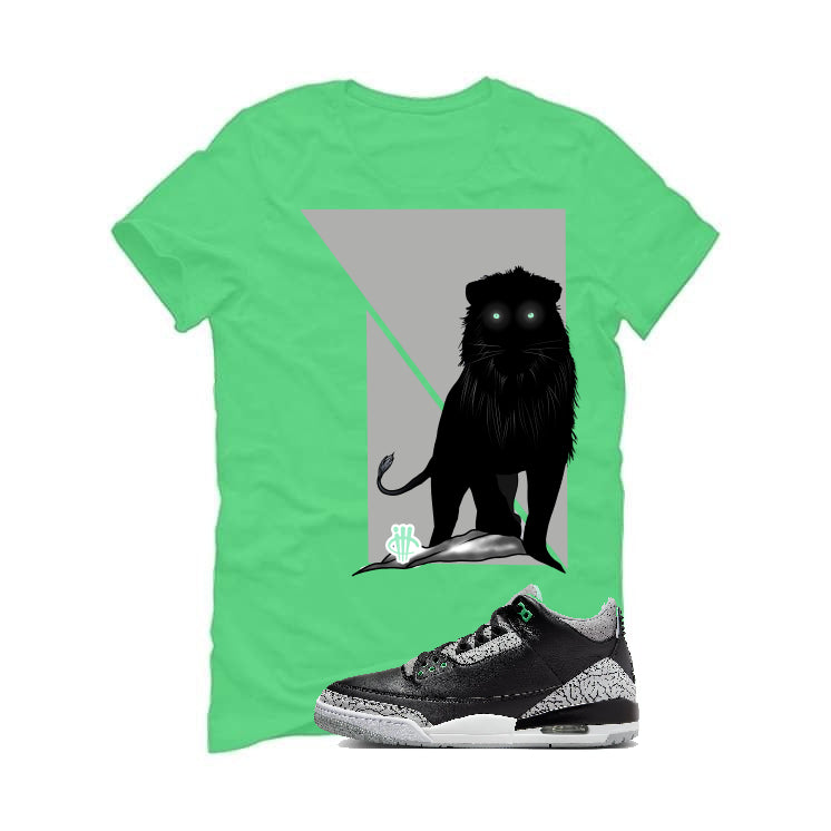 Air Jordan 3 “Green Glow” | illcurrency Synthetic Green T-Shirt (Lion)