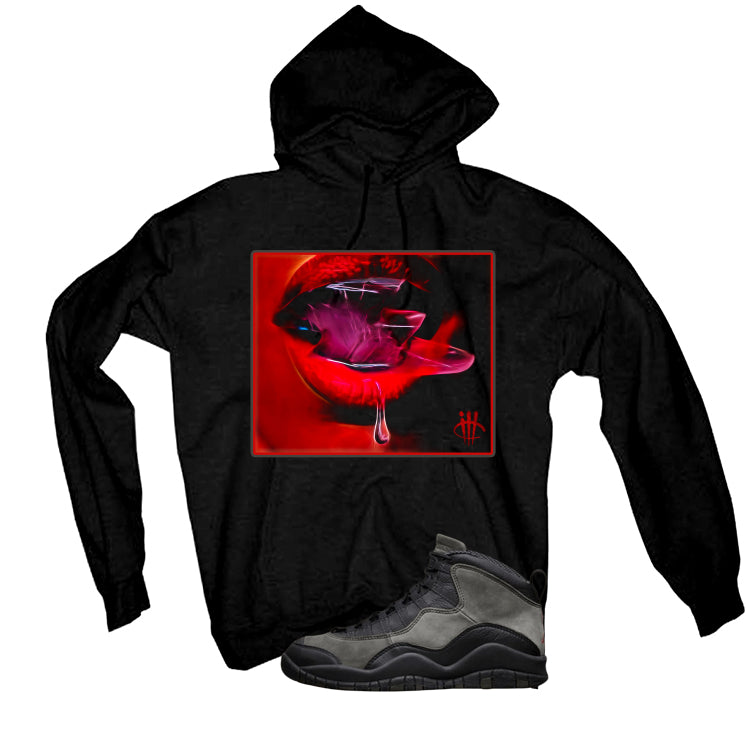 Air Jordan 10 Shadow Matching T-Shirt, Sweatshirts & Hoodies Black T-Shirt (Lips)| illcurrency