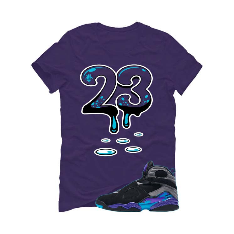 Air Jordan 8 OG Aqua Purple T-Shirt (23)| illcurrency