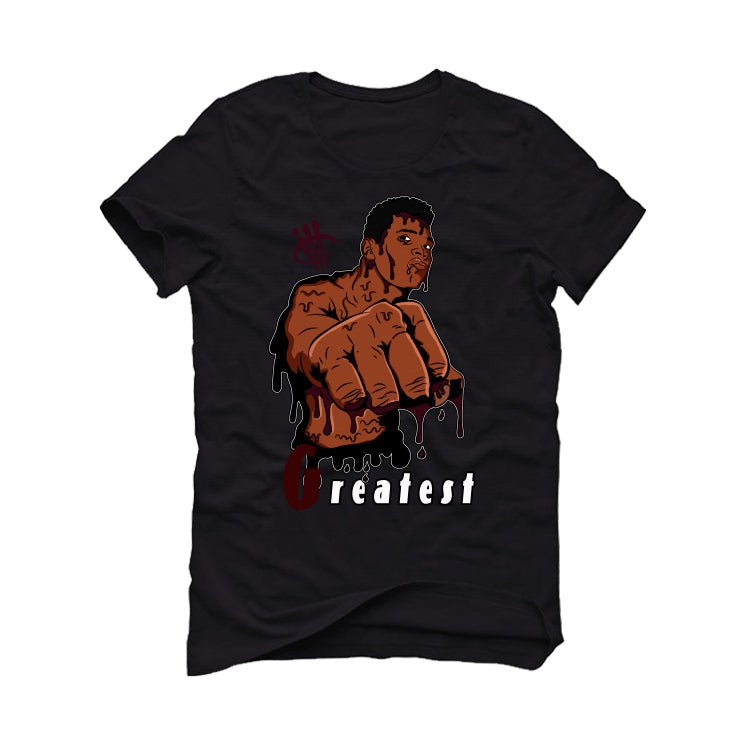 Air Jordan 5 Burgundy - Black T-Shirt (THE GREATEST)