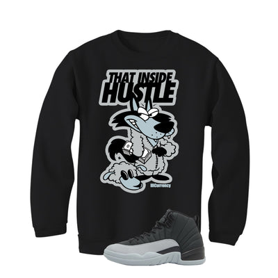 Air Jordan 12 Black/Wolf Grey Black T-Shirt (Inside Hustle)| illcurrency