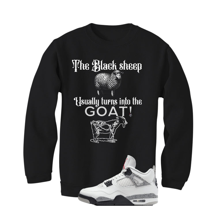 Air Jordan 4 White Cement Black T-Shirt (the black sheep usually turns into the GOAT!)| illcurrency