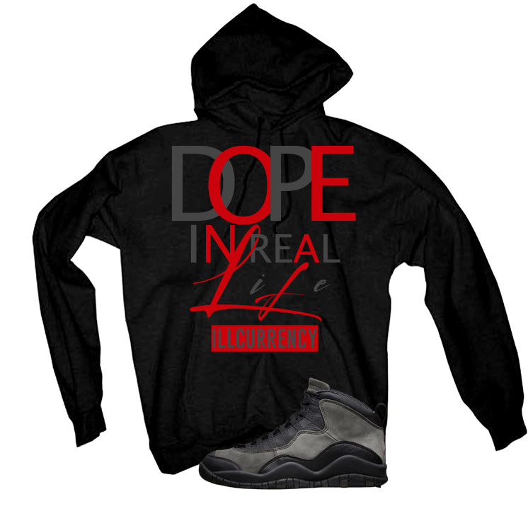 Air Jordan 10 Shadow Matching T-Shirt, Sweatshirts & Hoodies Black T-Shirt (DOPE)| illcurrency