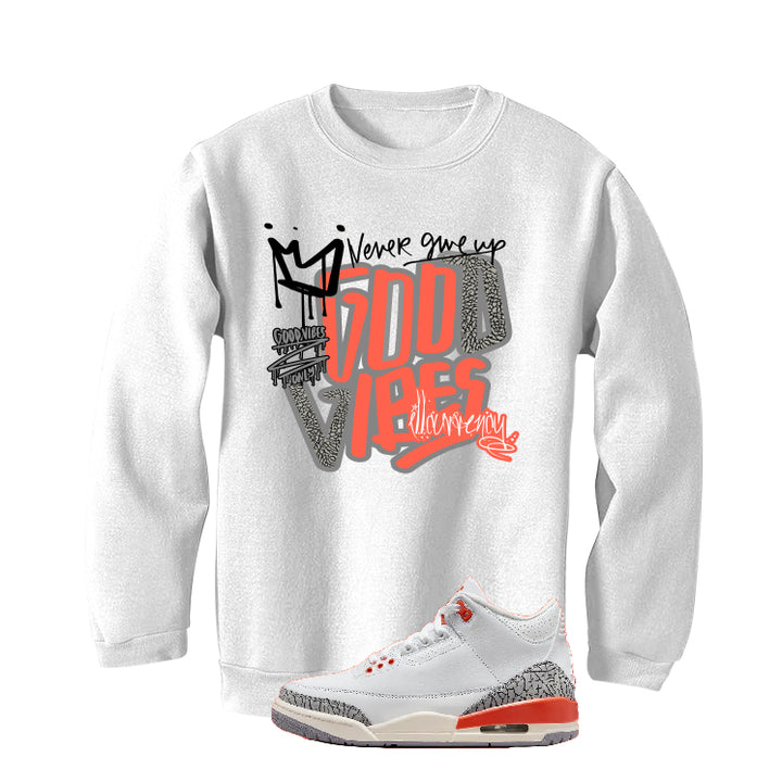 Air Jordan 3 WMNS “Georgia Peach” | illcurrency White T-Shirt (Good Vibes)