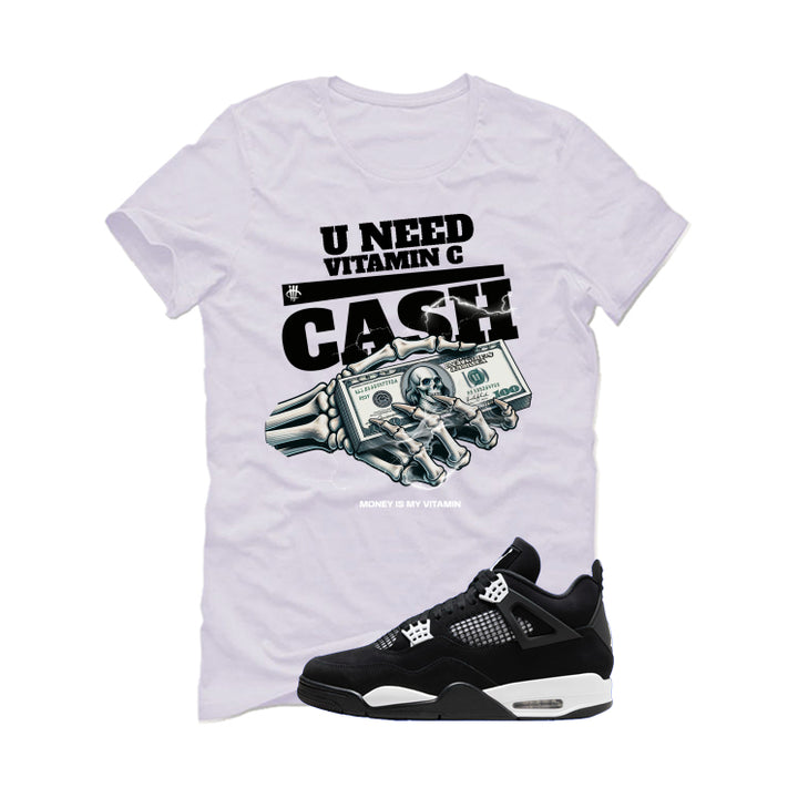 Air Jordan 4 White Thunder White T-Shirt (U NEED VITAMIN C)| illcurrency