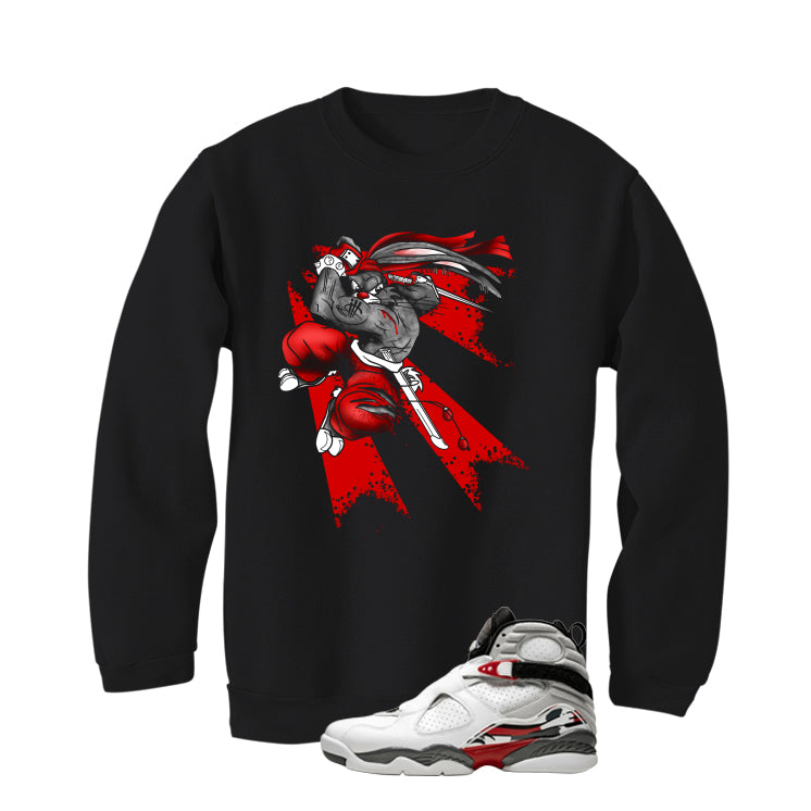 Air Jordan 8 Bugs Bunny Matching T-Shirt, Sweatshirts & Hoodies Black T-Shirt (Bugs)| illcurrency