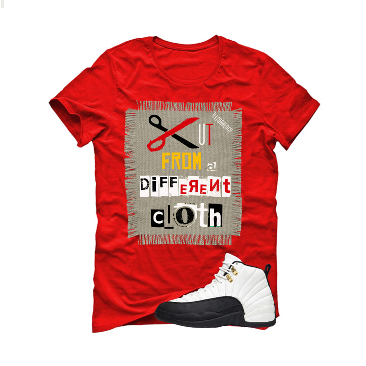 Air Jordan 12 Taxi Matching T-Shirt, Sweatshirts & Hoodies Red T-Shirt (Cut from a different cloth)| illcurrency