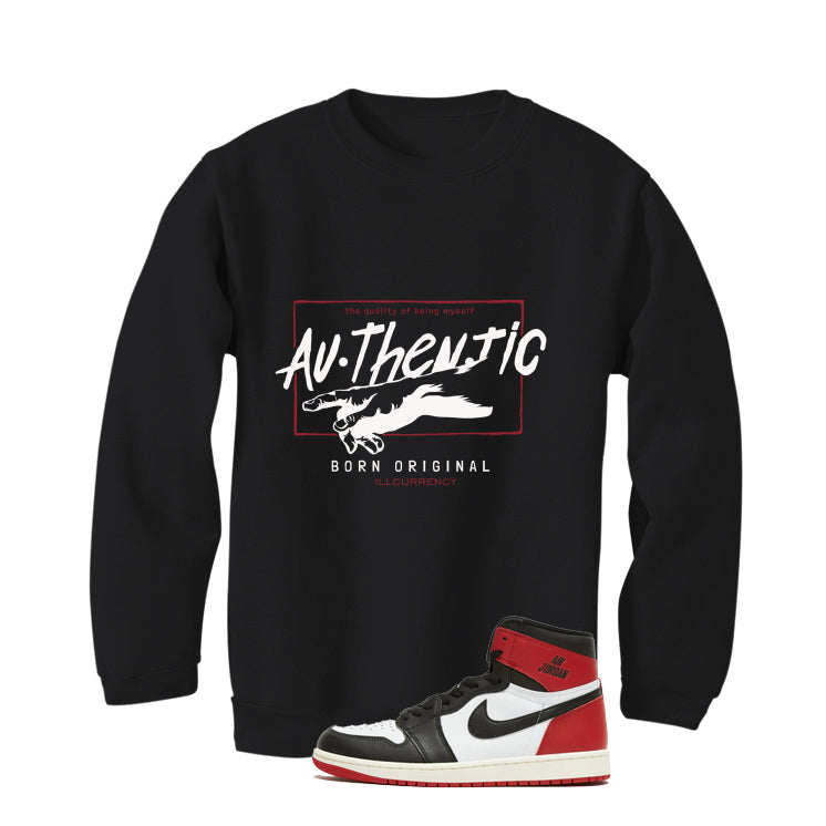 Air Jordan 1 High OG Black Toe Reimagined Black T-Shirt (Authentic)| illcurrency