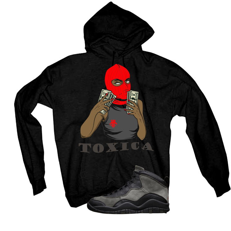 Air Jordan 10 Shadow Matching T-Shirt, Sweatshirts & Hoodies Black T-Shirt (Toxica)| illcurrency