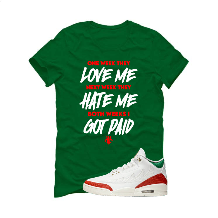 Air Jordan 3 Mexico El Vuelo Matching T-Shirt, Sweatshirts & Hoodies Pine Green T-Shirt (Paid)| illcurrency