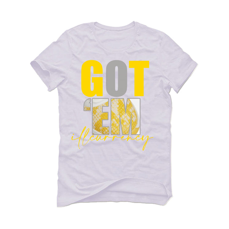 Air Jordan 11 Low WMNS “Yellow Snakeskin” White T-Shirt (Got Em)