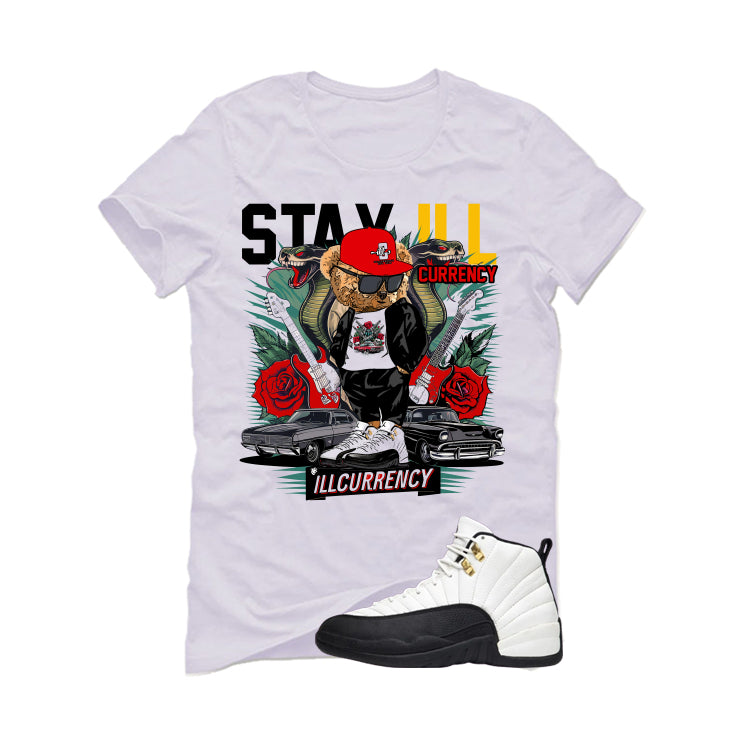 Air Jordan 12 Taxi Matching T-Shirt, Sweatshirts & Hoodies White T-Shirt (Stay ill Bear)| illcurrency