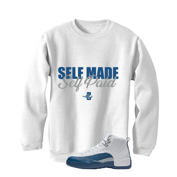 Air Jordan 12 French Blue White T-Shirt (Self Made Self Paid)| illcurrency