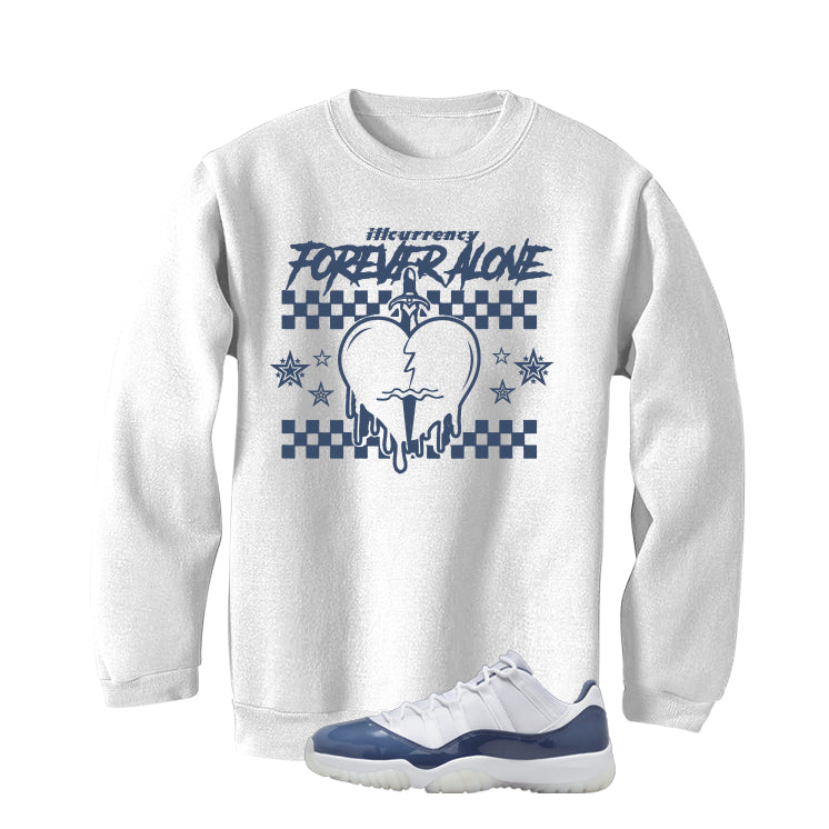 Air Jordan 11 Low Diffused Blue White T-Shirt (Forever Alone)| illcurrency