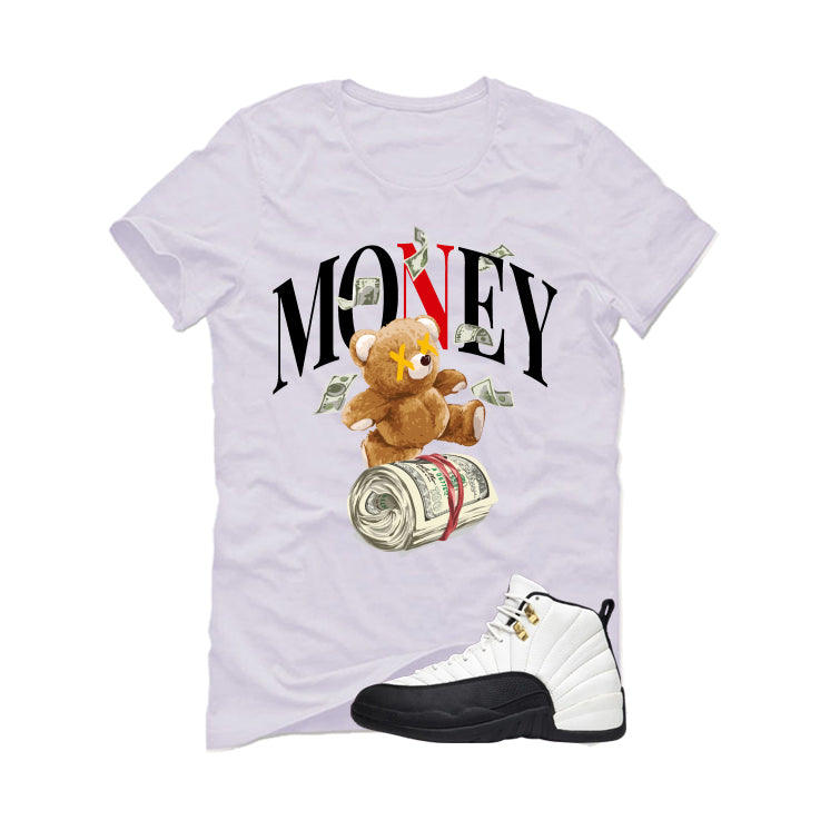 Air Jordan 12 Taxi Matching T-Shirt, Sweatshirts & Hoodies White T-Shirt (Money Bear)| illcurrency