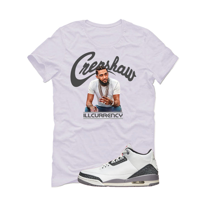 Air Jordan 3 Cement Grey White T-Shirt (Crenshaw)| illcurrency